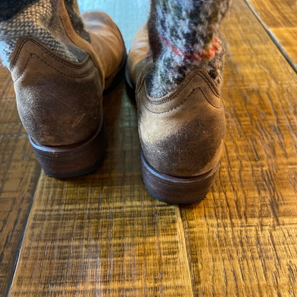 COPY - Sendra Boots Distressed Plaid Patchwork EUC Worn Once for a Few Hours - Picture 13 of 15